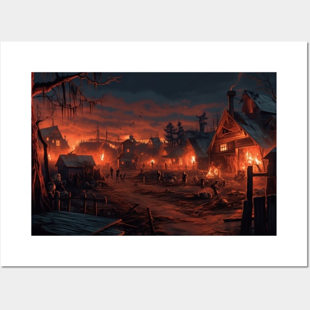 Diablo Tristram Village Wall Art by Nightarcade